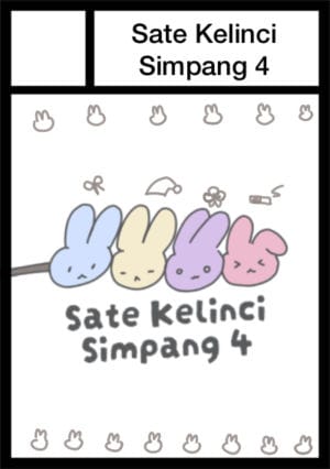 Sate Kelinci Simpang 4 circle cut
